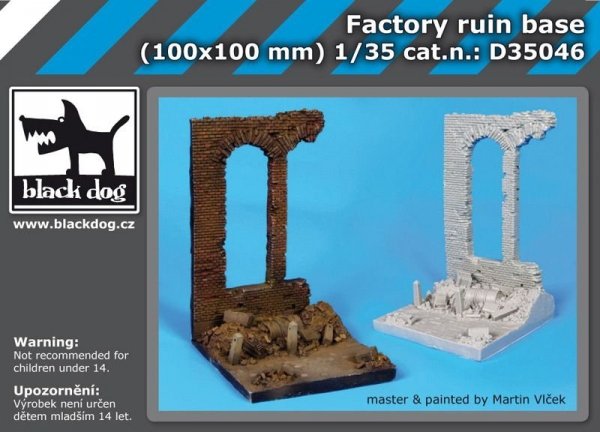 Black Dog D35046 Factory ruin base 1/35