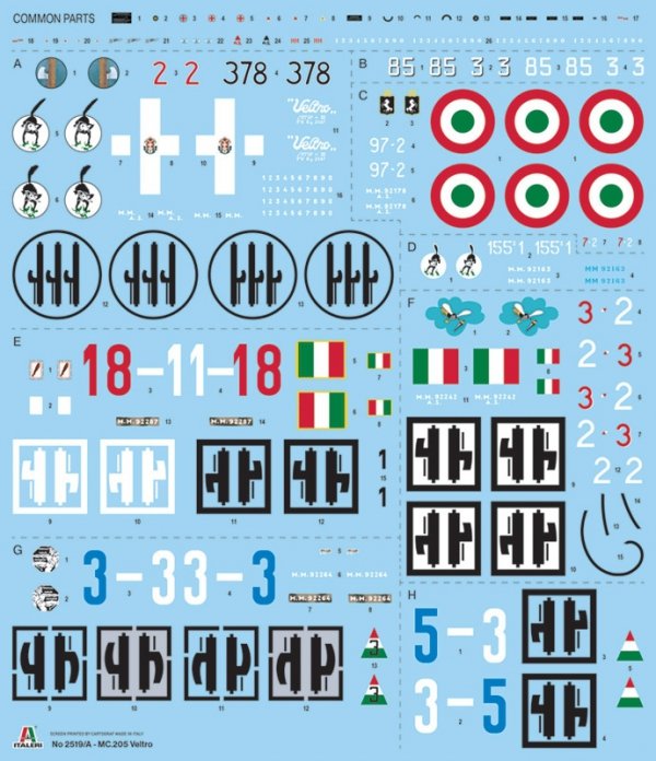 Italeri 2519 Macchi C.205 Veltro 1/32