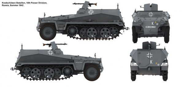 Das Werk DW16018 Sd.Kfz. 250/1 Ausf. A 1/16