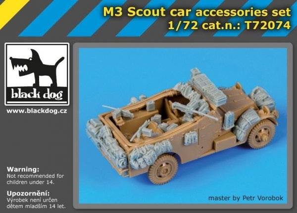 Black Dog T72074 M 3 Scout car accessories set for Italeri 1/72