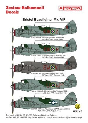 Techmod 48023 - Bristol Beaufighter VI (1:48)