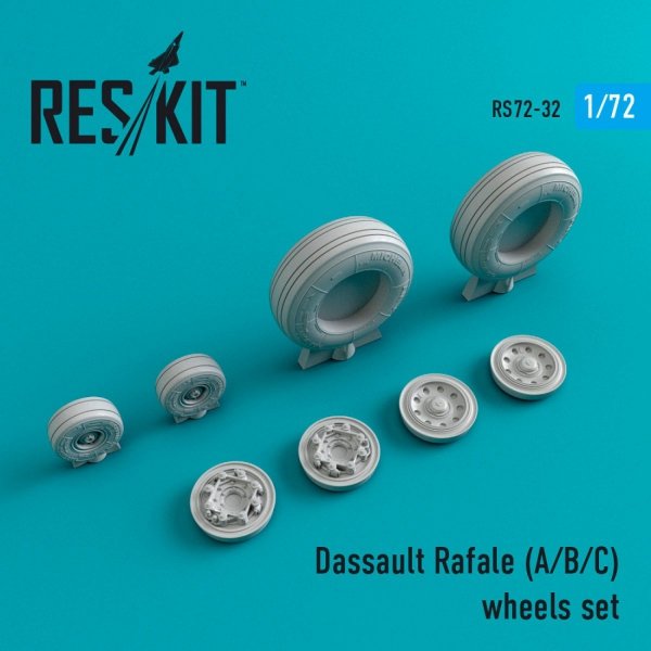 RESKIT RS72-0032 RAFALE (A,B,C) WHEELS SET 1/72