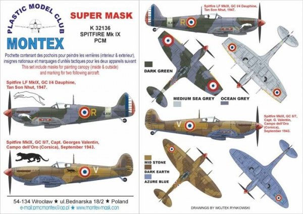 Montex K32136 Spitfire MkIX (French)  1/32