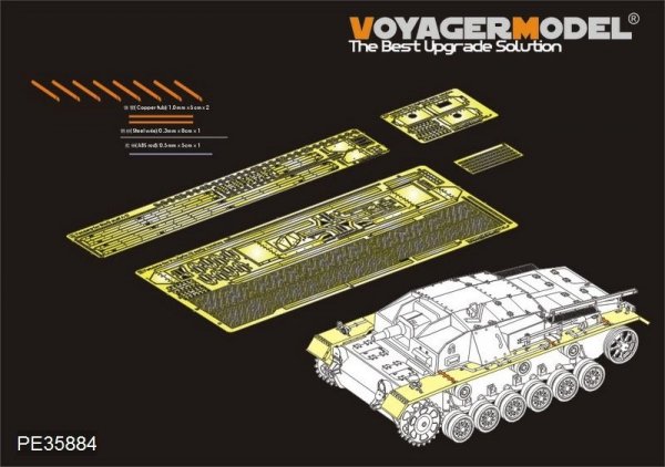 Voyager Model PE35884 WWII German StuG.III Ausf.A-D fenders for DRAGON 1/35