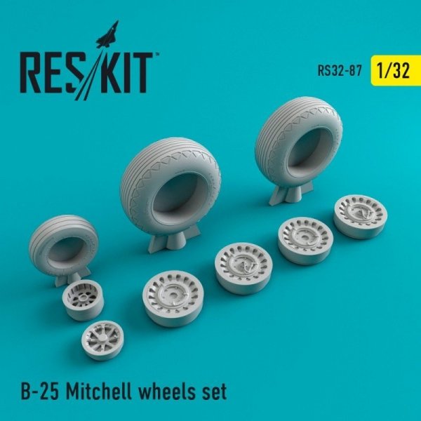RESKIT RS32-0087 B-25 Mitchell wheels set 1/32