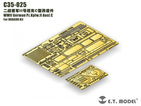 E.T. Model C35-025 WWII German Pz.Kpfw.II Ausf.C For DRAGON 6432 1/35