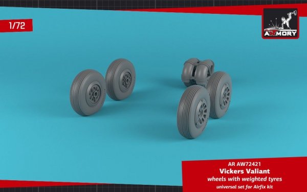 Armory Models AW72421 A.W. Valiant wheels w/ weighted tires 1/72
