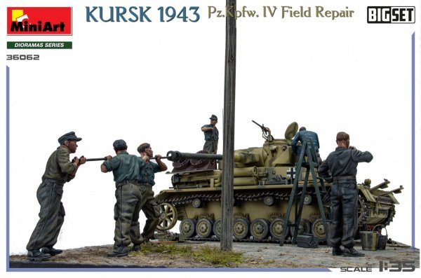 Mini Art 36062 Kursk 1943 Pz.Kpfw. IV Field Repair Big Set 1/35