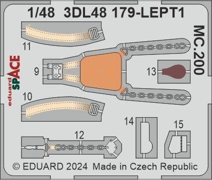 Eduard 3DL48179 MC.200 SPACE ITALERI 1/48