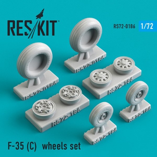 RESKIT RS72-0186 F-35C WHEELS SET 1/72