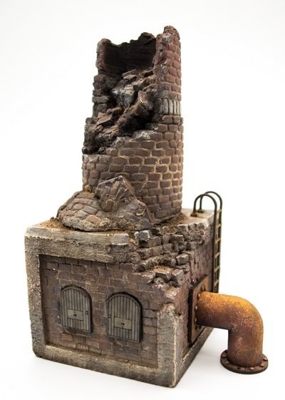 RT-Diorama 35300 Ruined Factory chimney 1/35