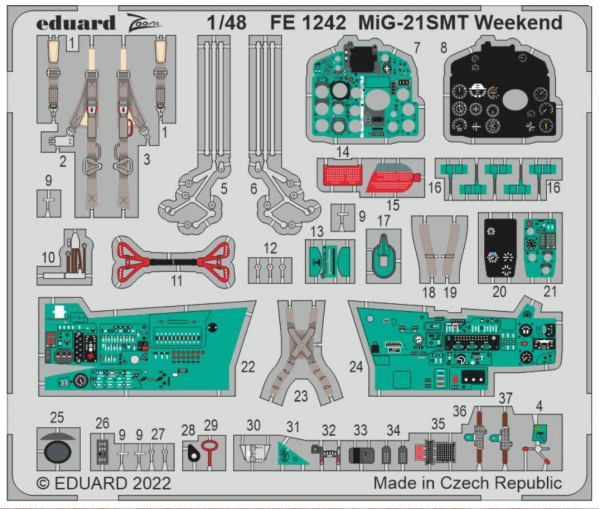 Eduard FE1242 MiG-21SMT Weekend EDUARD 1/48
