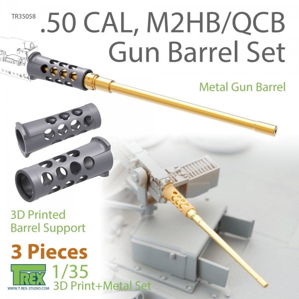 T-Rex Studio TR35058 50 CAL, M2HB/QCB Gun Barrel Set 1/35