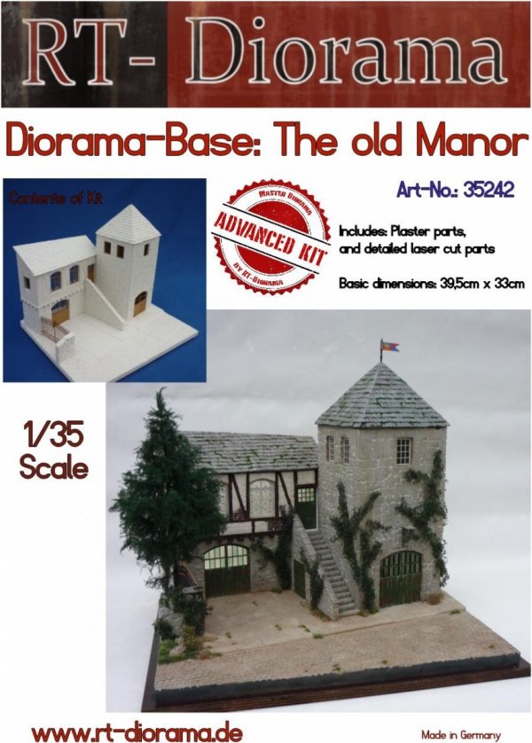 RT-Diorama 35242 Diorama-Base: &quot;Old Manor&quot; 1/35
