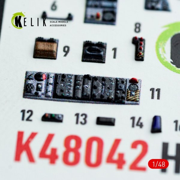 Kelik K48053 JASDF F-2A interior 3D decals for Hasegawa kit (1/48)