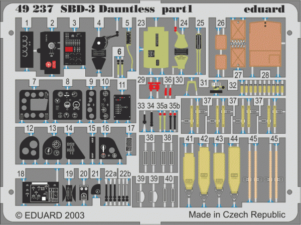 Eduard BIG4808 SBD-3 1/48 HASEGAWA