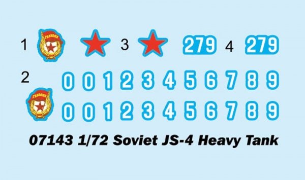 Trumpeter 07143 Soviet JS-4 Heavy Tank (1:72)
