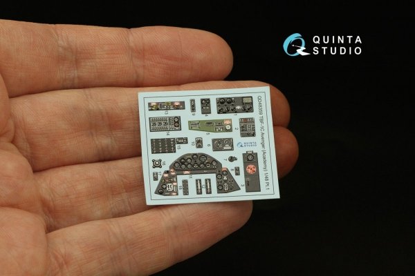 Quinta Studio QD48359 TBF-1 Avenger 3D-Printed &amp; coloured Interior on decal paper (Academy) 1/48