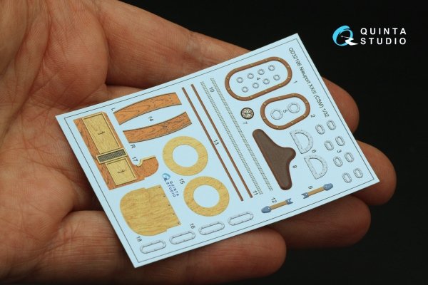 Quinta Studio QD32196 Nieuport XXIII 3D-Printed coloured Interior on decal paper (CSM) 1/32
