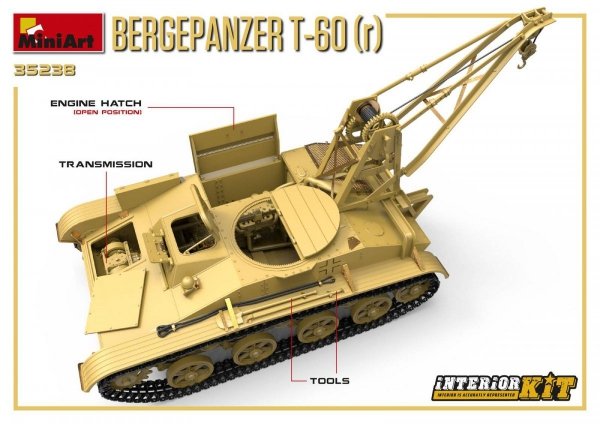 MiniArt 35238 BERGEPANZER T-60 ( r ) INTERIOR KIT 1/35