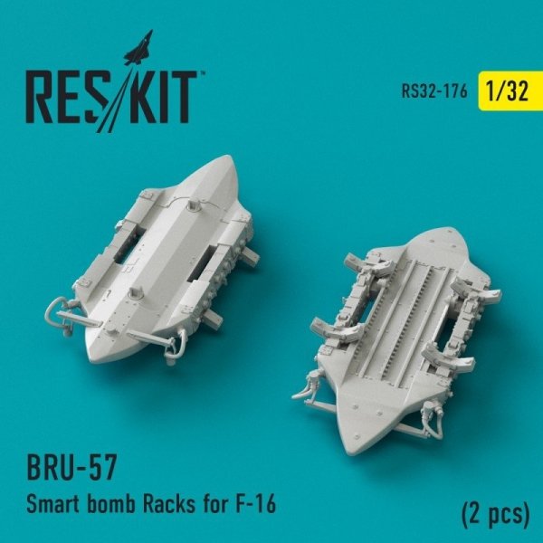 RESKIT RS32-0176 BRU-57 Smart bomb Racks for F-16 (2 pcs) 1/32