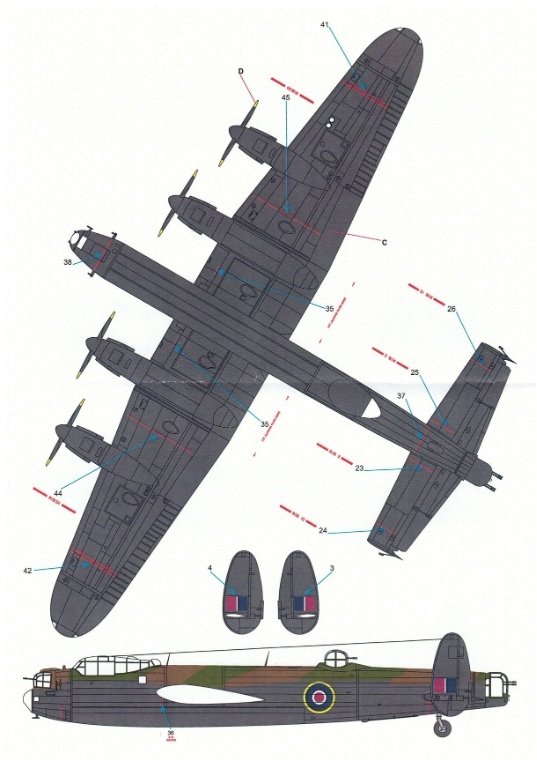 Techmod 72166 Avro Lancaster B Mk. I 1/72