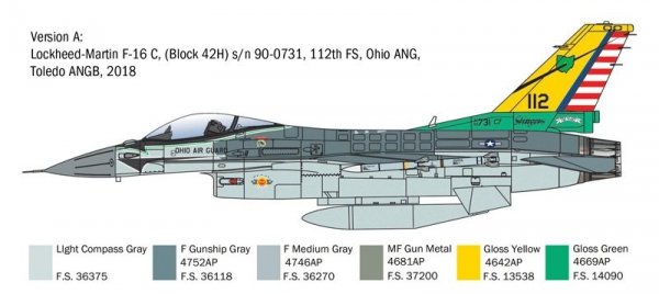 Italeri 2825 F-16C Fighting Falcon 1/48