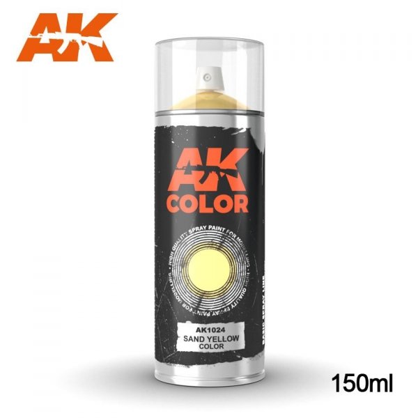 AK Interactive AK1024 SAND YELLOW COLOR SPRAY 150ml