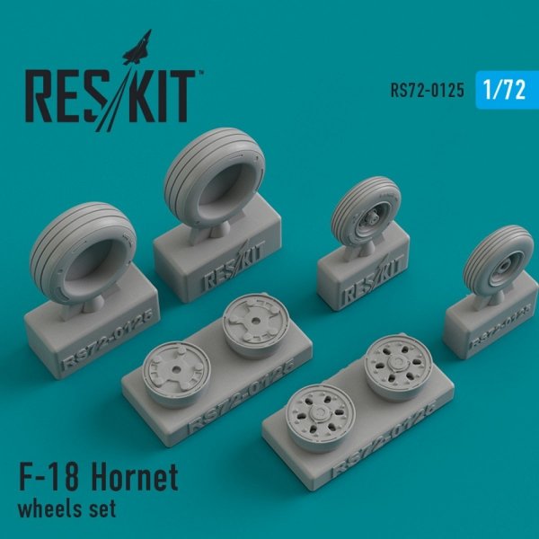 RESKIT RS72-0125 F/A-18 &quot;HORNET&quot; WHEELS SET 1/72