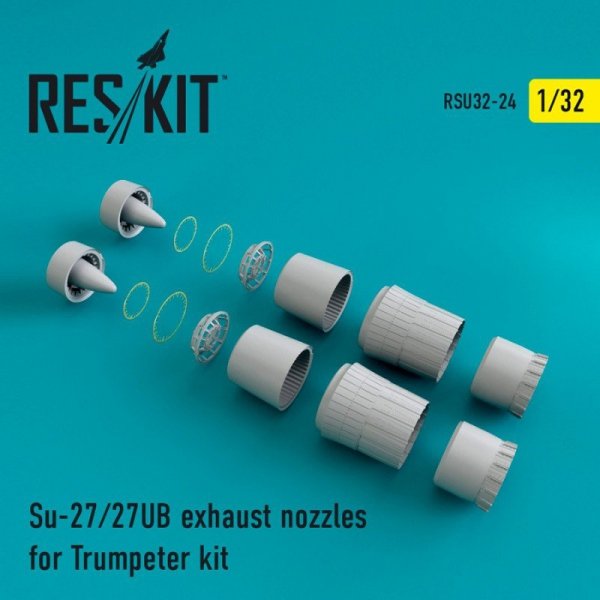 RESKIT RSU32-0024 Su-27/27UB exhaust nozzles for Trumpeter Kit 1/32