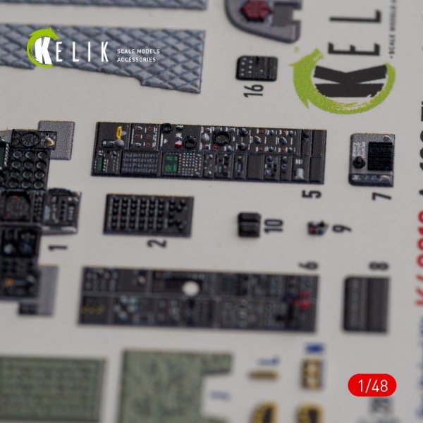 KELIK K48018 A-10C &quot;Thunderbolt II&quot; interior 3D decals for Italeri kit 1/48