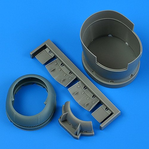 Quickboost QB49193 F6F-5 Hellcat cowling and cooling flaps (opened) (for HASEGAWA) 1/48