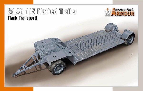 Special Armour 72022 Sd.Ah 115 Flatbed Trailer (Tank Transport) 1/72