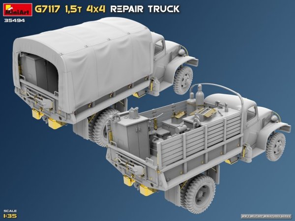 MiniArt 35494 G7117 1,5T 4x4 Repair Truck 1/35