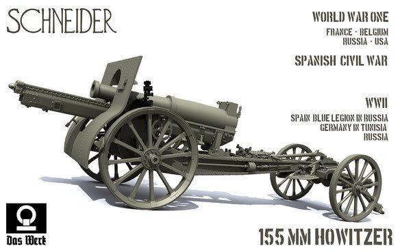 Das Werk DW35022 French 155mm C17S howitzer France, USA, Spain, Germany 1/35