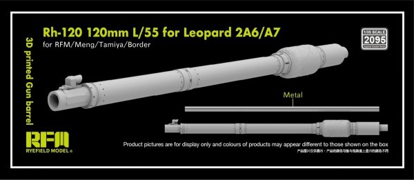 Rye Field Model 2095 Rh-120 120mm L/55 for Leopard 2A6/A7 (RFM/MENG/Tamiya/Border) 1/35
