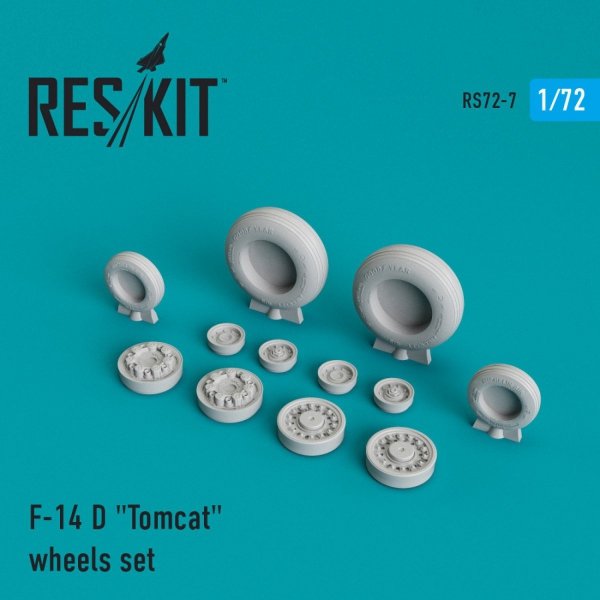 RESKIT RS72-0007 F-14D &quot;TOMCAT&quot; WHEELS SET 1/72