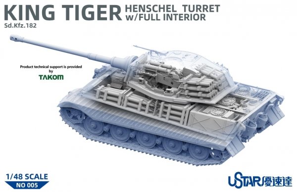 Suyata NO-005 King Tiger Henschel Turret With Full Interior 1/48