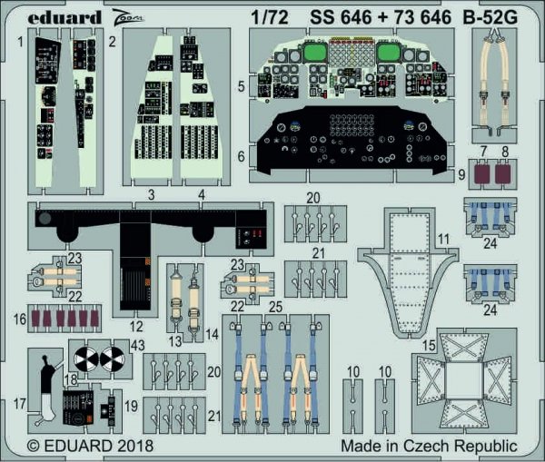 Eduard 73646 B-52G interior 1/72 MODELCOLLECT