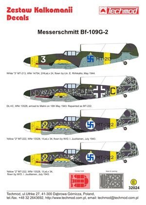 Techmod 32024 - Messerschmitt Bf 109G-2 (1:32)