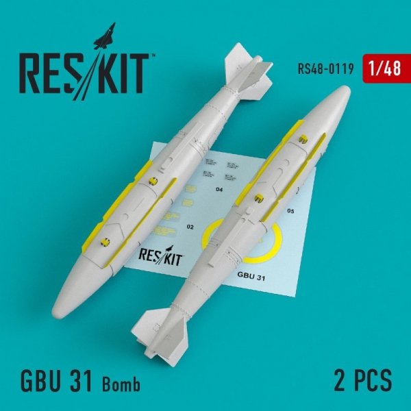 RESKIT RS48-0119 GBU 31 Bomb (2 pcs) 1/48