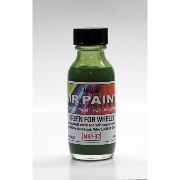 MR. Paint MRP-032 Green For Wheels from 1960 to the present 30ml