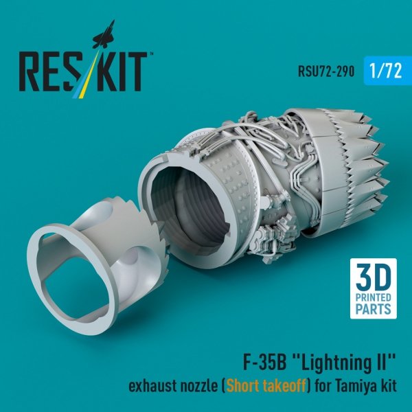 RESKIT RSU72-0290 F-35B "Lightning II" exhaust nozzle (Short takeoff) for Tamiya kit (3D printed) (1/72)