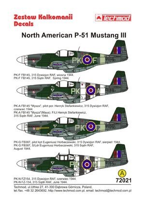 Techmod 72021 - North American P-51 Mustang III (1:72)