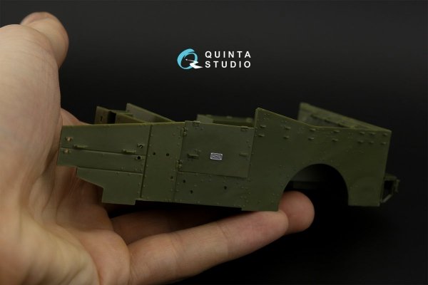 Quinta Studio QD35088 M3A1 Scout 3D-Printed &amp; coloured Interior on decal paper (Zvezda) 1/35