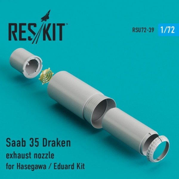 RESKIT RSU72-0039 Saab 35 Draken exhaust nozzle for Hasegawa, Revell 1/72