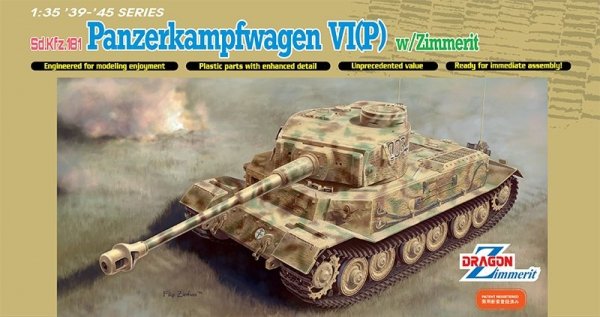 Dragon 6797 Sd.Kfz.181 Panzerkampfwagen VI(P) w/Zimmerit (1:35)