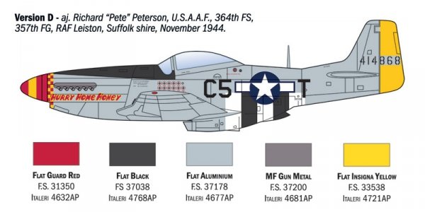Italeri 1484 P-51D Mustang Aces 1/72