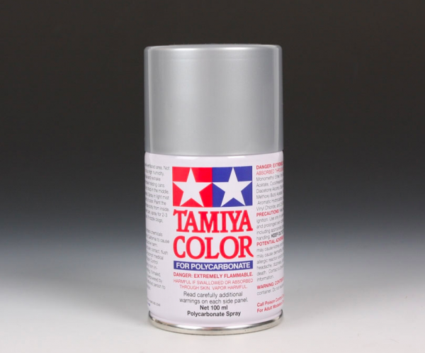 Tamiya 86048 PS-48 Semi-Gloss Silver Alumite Anodized Aluminum Spray Semi-gloss 100ml
