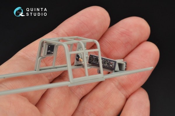 Quinta Studio QD32063 Bf 110C/D 3D-Printed &amp; coloured Interior on decal paper (for Dragon kit) 1/32